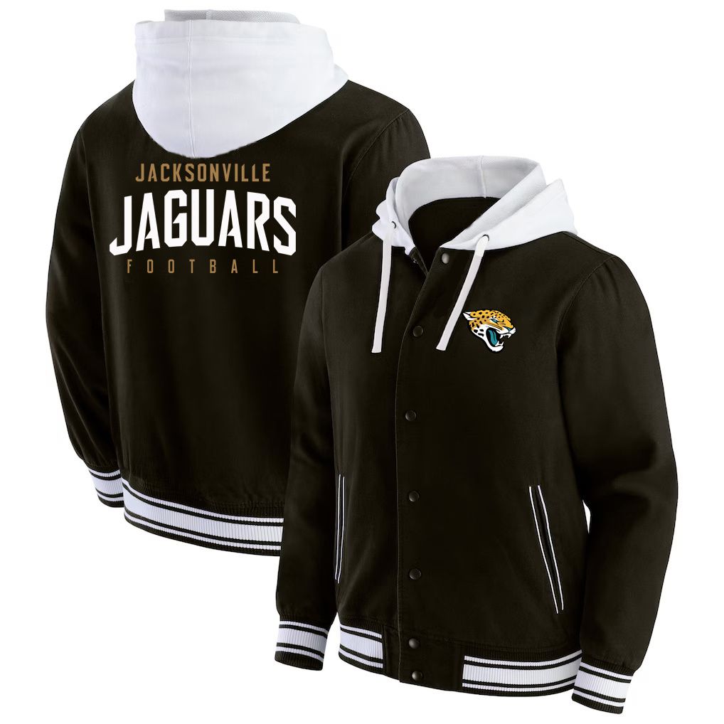 Men 2026 NFL Jacksonville Jaguars  jacket hoodie Black 012->denver broncos->NFL Jersey